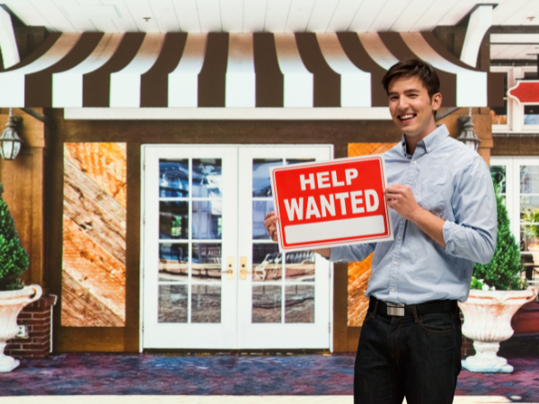 Help wanted graphic