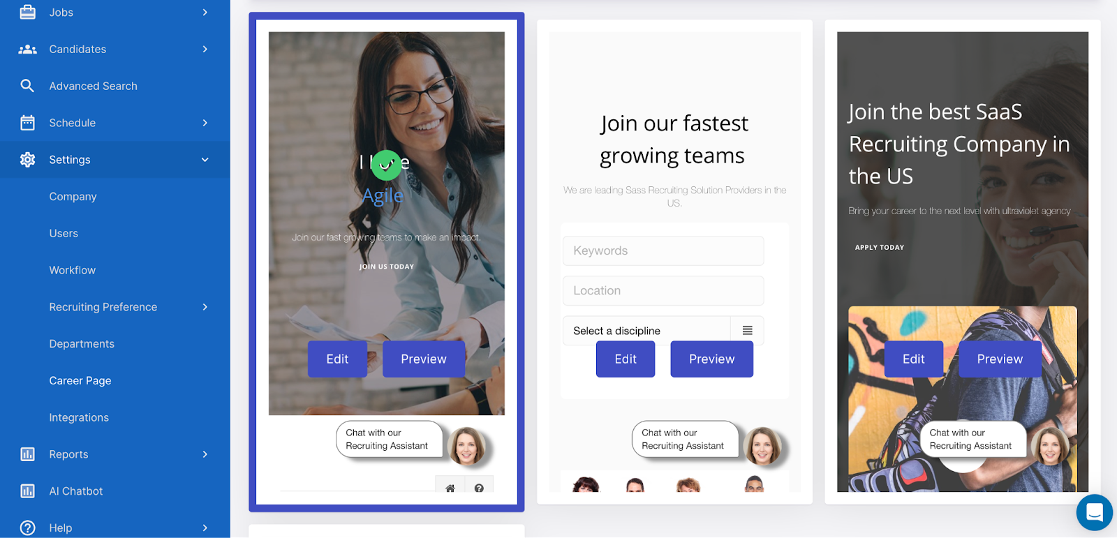 ReadyATS Landing Page Examples